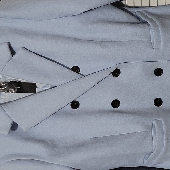 NWT Allegra K Double Breasted Coat - Picture 2 of 8